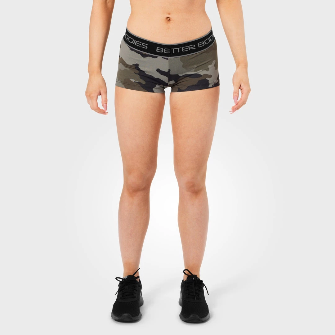 Better Bodies Fitness Hotpant - Green Camo 2 Better Bodies Fitness Hotpant - Green Camo