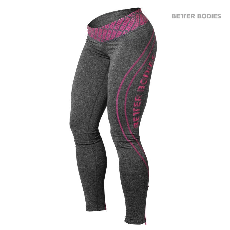 Better Bodies Shaped Logo Tights - Pink 1 Better Bodies Shaped Logo Tights - Pink