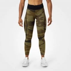 Better Bodies Camo High Tights - Dark Green Camo
