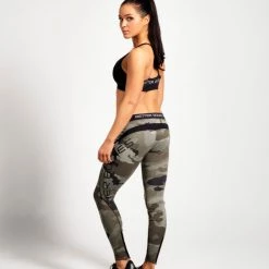 Better Bodies Camo Long Tights - Green Camo