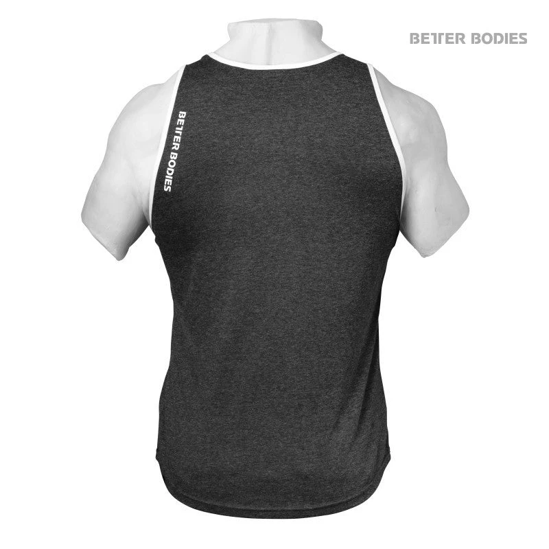 Better Bodies Jersey Tank - Anthracite 2 Better Bodies Jersey Tank - Anthracite
