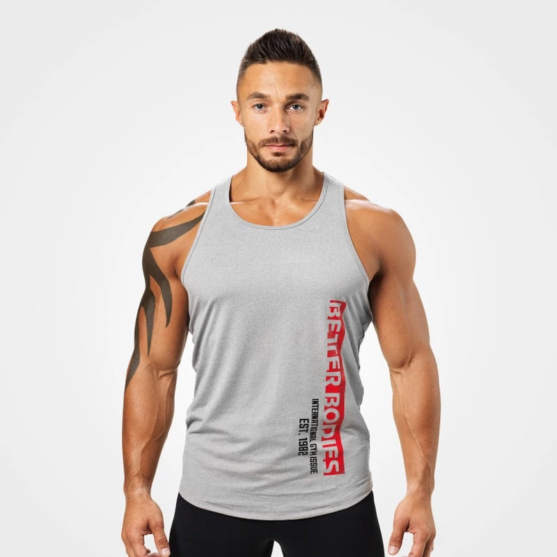 Better Bodies Performance T-Back - Grey Melange 1 Better Bodies Performance T-Back - Grey Melange