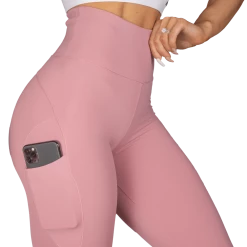 Better Bodies High Waist Leggings - Heather Pink