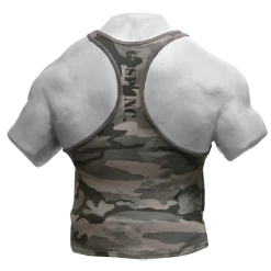 GASP Utility Rib T-Back - Grey Camoprint