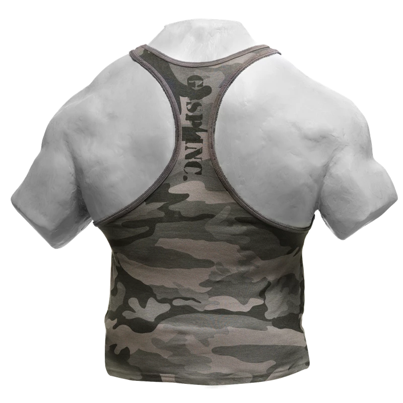 GASP Utility Rib T-Back - Grey Camoprint 2 GASP Utility Rib T-Back - Grey Camoprint