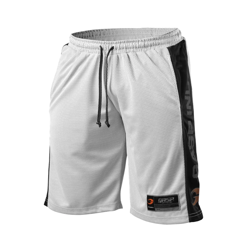 GASP No1 Mesh Shorts - White/Black 1 GASP No1 Mesh Shorts - White/Black