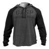 GASP Long Sleeve Thermal Hoodie - Graphite Melange