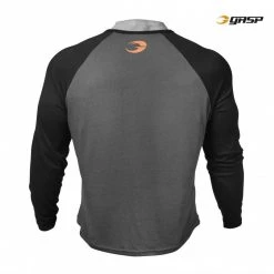 GASP Raglan Long Sleeve Tee - Dark Grey
