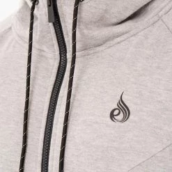 Ryderwear Athletic Zip Up Hoodie Jacket - Grey Marl 9 Ryderwear Athletic Zip Up Hoodie Jacket - Grey Marl