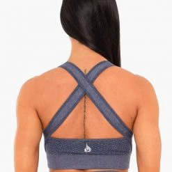 Ryderwear Geo Seamless Sports Bra - Navy