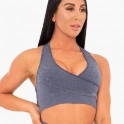 Ryderwear Geo Seamless Sports Bra - Navy