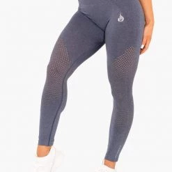 Ryderwear Geo Seamless High Waisted Leggings - Navy