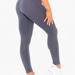 Ryderwear Geo Seamless High Waisted Leggings - Navy
