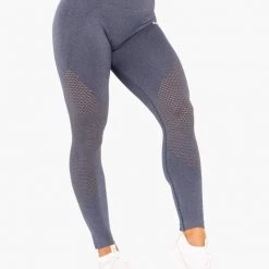 Ryderwear Geo Seamless High Waisted Leggings - Navy