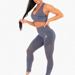 Ryderwear Geo Seamless High Waisted Leggings - Navy