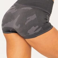 Ryderwear Camo Seamless Booty Shorts - Charcoal Camo