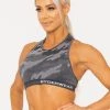 Ryderwear Camo Seamless Sports Bra - Charcoal Camo