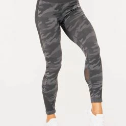 Ryderwear Camo Seamless High Waisted Leggings - Charcoal Camo