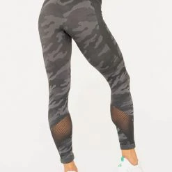 Ryderwear Camo Seamless High Waisted Leggings - Charcoal Camo 7 Ryderwear Camo Seamless High Waisted Leggings - Charcoal Camo