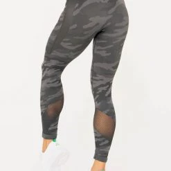 Ryderwear Camo Seamless High Waisted Leggings - Charcoal Camo 8 Ryderwear Camo Seamless High Waisted Leggings - Charcoal Camo