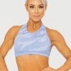 Ryderwear Camo Seamless Sports Bra - Blue Camo