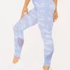 Ryderwear Camo Seamless High Waisted Leggings - Blue Camo