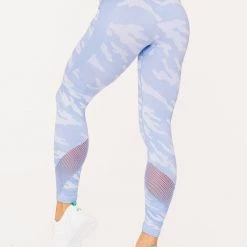 Ryderwear Camo Seamless High Waisted Leggings - Blue Camo