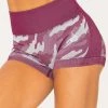 Ryderwear Camo Seamless Booty Shorts - Burgundy Camo
