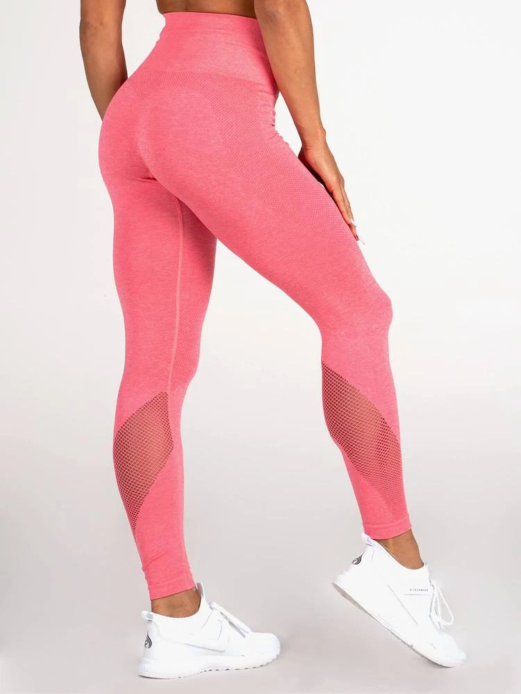Ryderwear Seamless Tights - Coral Marl 2 Ryderwear Seamless Tights - Coral Marl