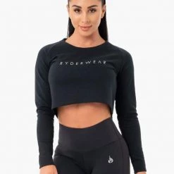 Ryderwear Staples Cropped Sweater - Black