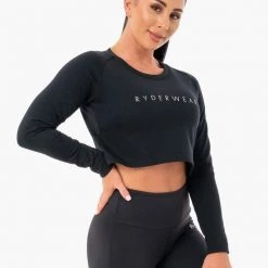 Ryderwear Staples Cropped Sweater - Black