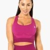 Ryderwear Electra Seamless Crop - Electric Pink