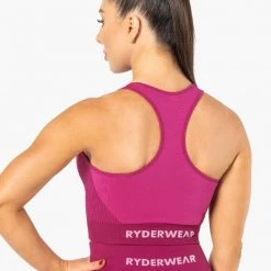 Ryderwear Electra Seamless Crop - Electric Pink