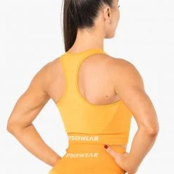 Ryderwear Electra Seamless Crop - Electric Yellow