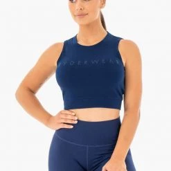 Ryderwear Motion Crop Top - Navy