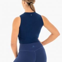 Ryderwear Motion Crop Top - Navy