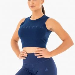 Ryderwear Motion Crop Top - Navy