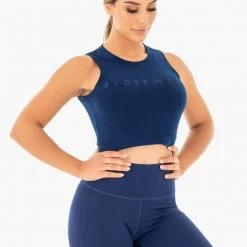 Ryderwear Motion Crop Top - Navy