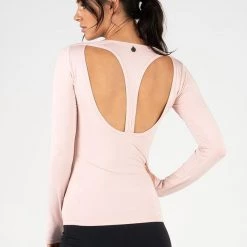 Ryderwear Cut Out Long Sleeve Top - Nude