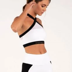 Ryderwear Empire Mesh Sports Bra - White 9 Ryderwear Empire Mesh Sports Bra - White