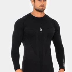 Ryderwear Geo Seamless Long Sleeve Top - Black