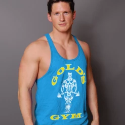 Gold's Gym Men's Stringer - Turquoise