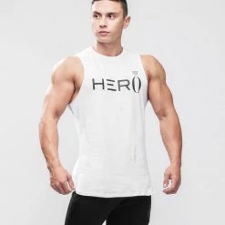 HERA X HERO Boxx Cut-Off Tank Top - White