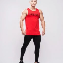 HERA X HERO Primo Tank Top - Red & Black 5 HERA X HERO Primo Tank Top - Red & Black