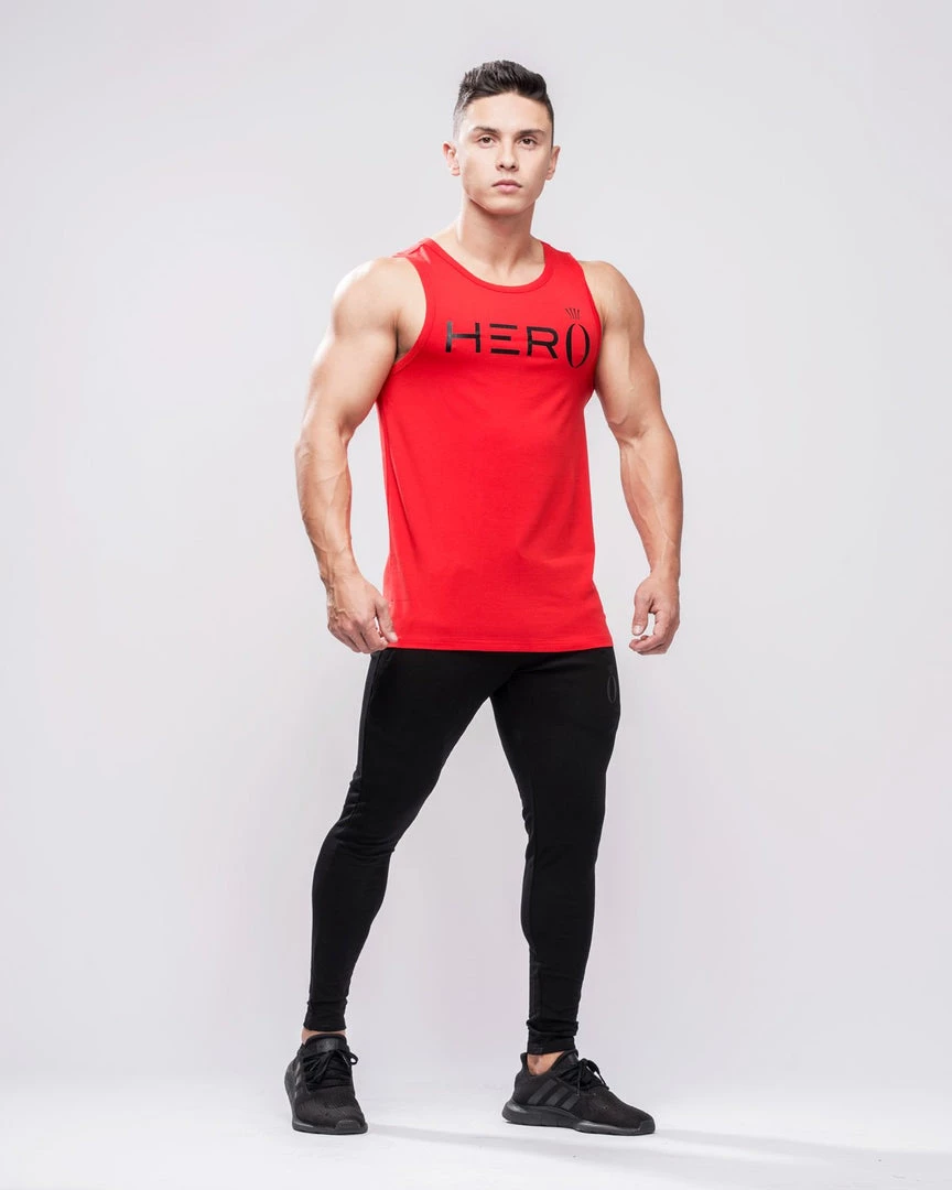 HERA X HERO Primo Tank Top - Red & Black 3 HERA X HERO Primo Tank Top - Red & Black