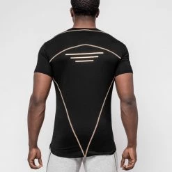 HERA X HERO Tri T-Shirt - Black & Gold