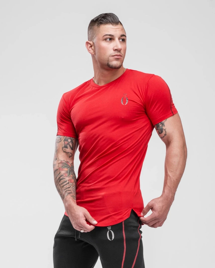 HERA X HERO Tri T-Shirt - Red & Black 1 HERA X HERO Tri T-Shirt - Red & Black