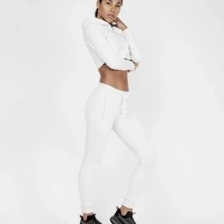 HERA X HERO Lea Crop Hoodie - Light Grey