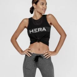 HERA X HERO Maia Mesh Tank Top - Black