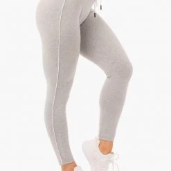 Ryderwear High Waisted Track Leggings - Grey